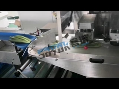 3KWの野菜と果物の包装機 オンラインラベル付きの水平回転