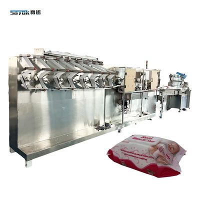 9.6 KW 3300KG プラスチック包装のためのベビーワイプパッケージングマシン 30-120個