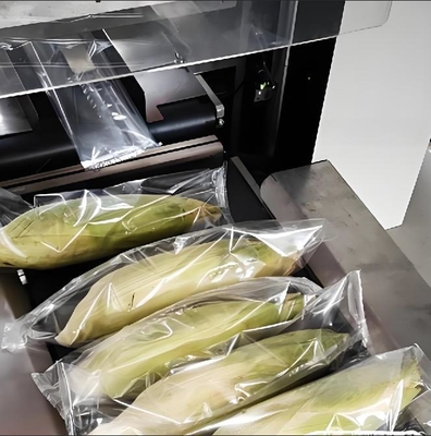 食品・野菜用上下カッター方式真空枕包装機